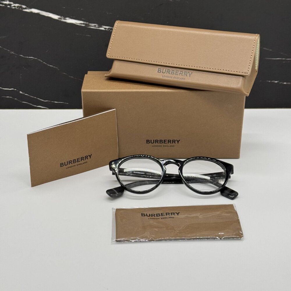 NEW BE2354 3996  BURBERRY BLACK UNISEX EYEGLASSES - Picture 8 of 8